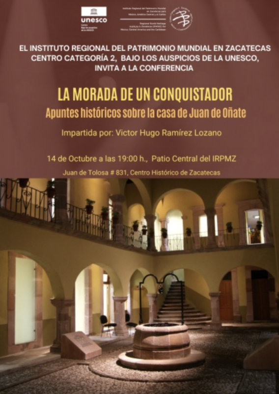 IRPMZ presents the conference: A Conqueror's Home. Historical Notes on the House of Juan de Oñate